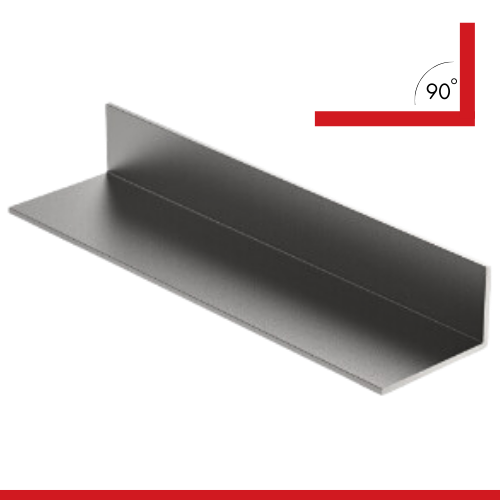LBAKIX250R 3 in  X 2 in  X 1/4 in  Thick Stainless Steel Unequal Bar   T316L  HRAP